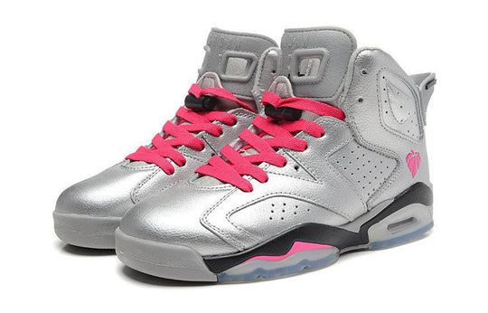 (GS) Air Jordan 6 Retro 'Valentines Day' 543390-009 Retro Basketball Shoes  -  KICKS CREW