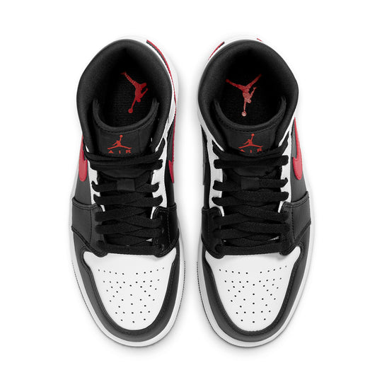 Air Jordan 1 Mid 'Chile Red' 554724-075 Retro Basketball Shoes  -  KICKS CREW
