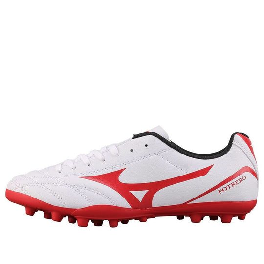 Mizuno Potrero Wide AG Short Nail Soccer Shoes White/Red P1GA189262