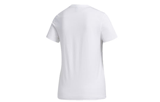 (WMNS) adidas neo Casual Sports Round Neck Short Sleeve White GJ7927