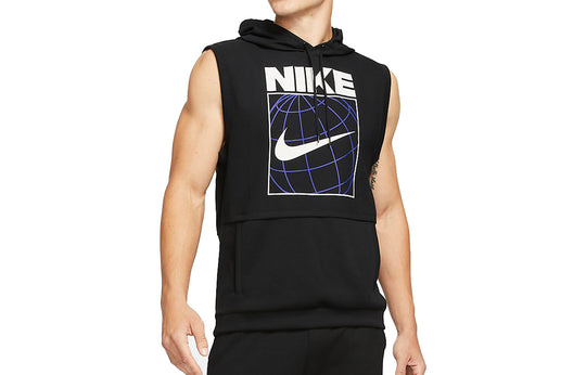 Nike Sleeveless Sports Pullover hoodie Vest Black CZ2562-010