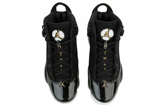 Air Jordan 6 Rings 'Black Metallic Gold' 322992-007 Big Kids Basketball Shoes  -  KICKS CREW