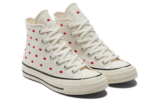 Converse Chuck 70 Embroidered Lips High 'Love Me - Vintage White' A01601C