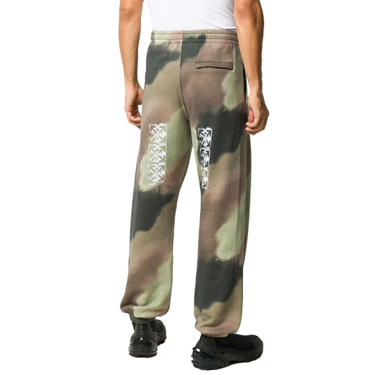Off-White Camouflage Printing Sports Pants Green OMCH029E20FLE0046001