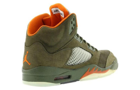 Air Jordan 5 Retro LS 'Olive' 314259-381 Retro Basketball Shoes  -  KICKS CREW