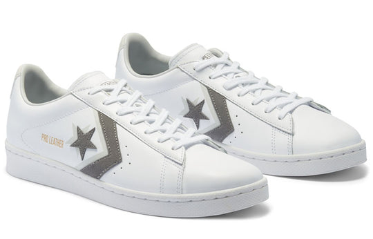 Converse Pro Leather Double Logo Low Top 'White Grey' 169036C
