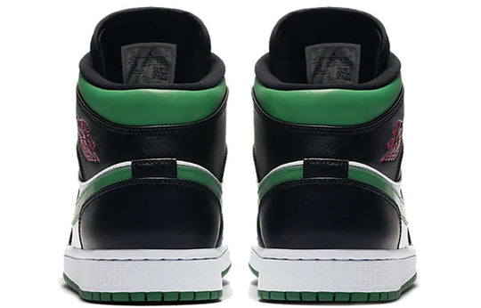 Air Jordan 1 Mid 'Green Toe' 554724-067 Retro Basketball Shoes  -  KICKS CREW