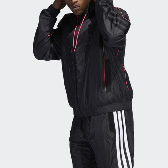 adidas Dame Vis Jkt Basketball Sports Hooded Jacket Black GL7106