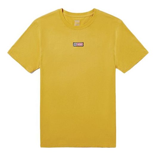 (WMNS) Vans Athleisure Casual Sports Short Sleeve Yellow VN0A4BRJ50X