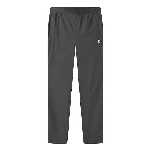 (WMNS) FILA SS21 Solid Color Straight Casual Long Pants Black A11W121603F-BK