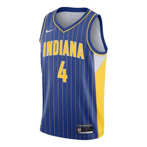 Nike NBA Dri-FIT SW 20-21 Indiana Pacers Oladipo City Edition Swingman Jersey Blue CN1733-496