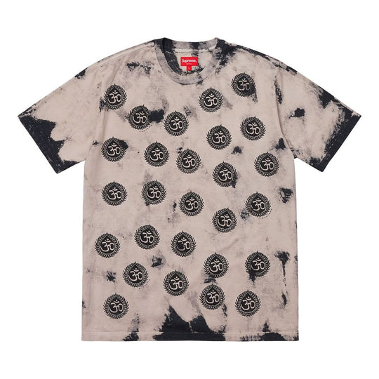 Supreme FW18 Om Tee Black Printing Short Sleeve T-shirt Unisex Gray SUP-FW18-233 T-shirts - KICKSCREW